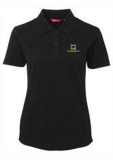 Women's Plain Polo-Black 